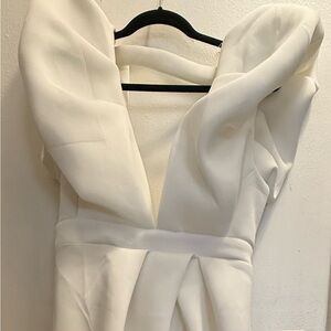 Elegant White Evening Dress